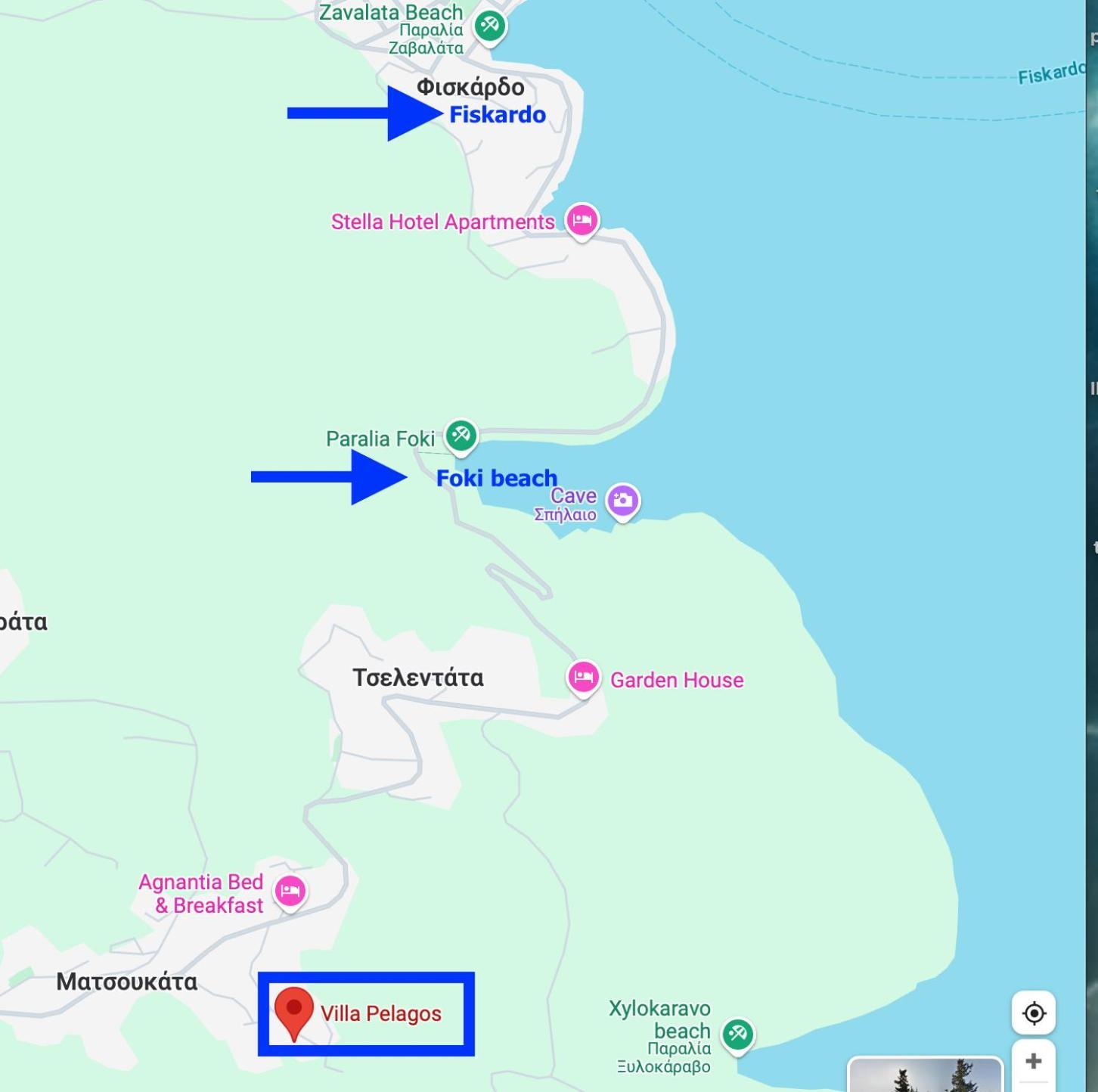 Villa Pelagos Tselendáta Εξωτερικό φωτογραφία